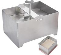 to-fu Press, to-fu Stampo per Formaggio per Formaggio per Formaggio Triturazione Cheese Maker, Presse in Acciaio Inossidabile, Paneer Maker Regolabile con Foro di Scarico e Vassoio Drip