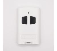 TO.GO 2AK - Telecomando a 2 canali per cancelli e porta da garage a doppia codifica sicura - ARC & Rolling Code - 433,92 MHz + 1 portachiavi DOMOBIP (bianco e nero, confezione da 1)