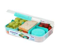 TO GO BOX PORTAPRANZO CON SCOMPARTI E CONTENITORE PER SNACK 1,48 LITRI SENZA BPA