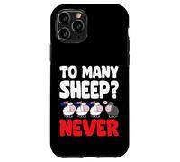 To many Sheep Never Australia Bandiere nere da pecora Custodia per iPhone 11 Pro