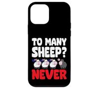 To many Sheep Never Australia Bandiere nere da pecora Custodia per iPhone 12 mini