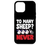 To many Sheep Never Australia Bandiere nere da pecora Custodia per iPhone 12 Pro Max