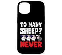 To many Sheep Never Australia Bandiere nere da pecora Custodia per iPhone 13