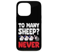 To many Sheep Never Australia Bandiere nere da pecora Custodia per iPhone 13 Pro