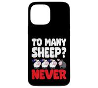 To many Sheep Never Australia Bandiere nere da pecora Custodia per iPhone 13 Pro Max