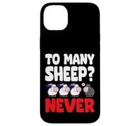 To many Sheep Never Australia Bandiere nere da pecora Custodia per iPhone 14 Plus