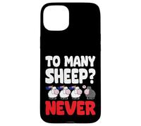 To many Sheep Never Australia Bandiere nere da pecora Custodia per iPhone 15 Plus