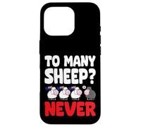 To many Sheep Never Australia Bandiere nere da pecora Custodia per iPhone 16 Pro