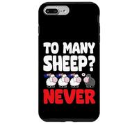 To many Sheep Never Australia Bandiere nere da pecora Custodia per iPhone 7 Plus/8 Plus
