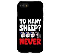 To many Sheep Never Australia Bandiere nere da pecora Custodia per iPhone SE (2020) / 7/8