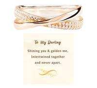 To My Darling Anelli Coppie Anelli Regali per Coppia Anelli per Donna Anelli Bicolore Regali per Voi Espansione Anello, Taglia unica, Metallo, Nessuna pietra preziosa