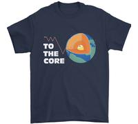 To The Core Climate Change Ecg Cuore Pulse Uomo T-Shirt 100% Cotone