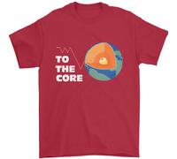 To The Core Climate Change Ecg Cuore Pulse Uomo T-Shirt 100% Cotone