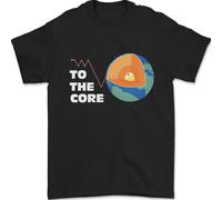 To The Core Climate Change Ecg Cuore Pulse Uomo T-Shirt 100% Cotone