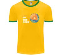 To The Core Climate Change ECG Heart Pulse Uomo Ringer T-Shirt FotL