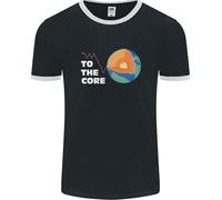 To The Core Climate Change ECG Heart Pulse Uomo Ringer T-Shirt FotL