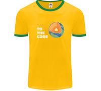 To The Core Climate Change ECG Heart Pulse Uomo Ringer T-Shirt FotL