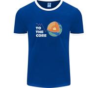 To The Core Climate Change ECG Heart Pulse Uomo Ringer T-Shirt FotL
