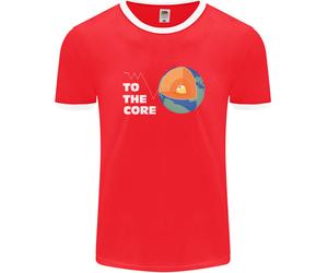 To The Core Climate Change ECG Heart Pulse Uomo Ringer T-Shirt FotL