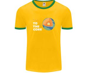 To The Core Climate Change ECG Heart Pulse Uomo Ringer T-Shirt FotL