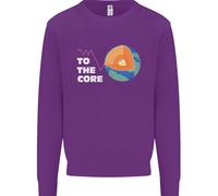 To The Core Climate Change ECG Heart Pulse Uomo Sweatshirt Jumper