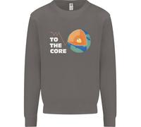 To The Core Climate Change ECG Heart Pulse Uomo Sweatshirt Jumper