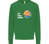 To The Core Climate Change ECG Heart Pulse Uomo Sweatshirt Jumper