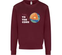 To The Core Climate Change ECG Heart Pulse Uomo Sweatshirt Jumper