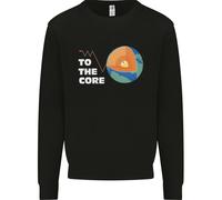 To The Core Climate Change ECG Heart Pulse Uomo Sweatshirt Jumper