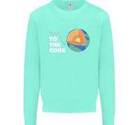 To The Core Climate Change ECG Heart Pulse Uomo Sweatshirt Jumper