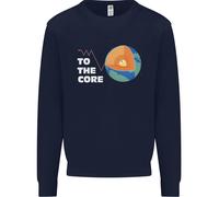 To The Core Climate Change ECG Heart Pulse Uomo Sweatshirt Jumper