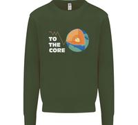 To The Core Climate Change ECG Heart Pulse Uomo Sweatshirt Jumper