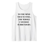 To The Mind That Is Still - Citazione della filosofia del taoismo Canotta