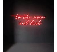 To the moon and back Neon Sign Camera da letto Personalizzato Led Sign Room Wall Art Neon Wall Decor Lights Cool Neon Sign Party Decor Sign