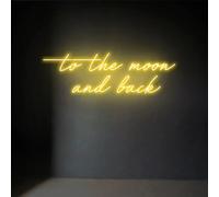 To the moon and back Neon Sign Camera da letto Personalizzato Led Sign Room Wall Art Neon Wall Decor Lights Cool Neon Sign Party Decor Sign