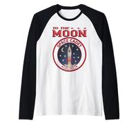 To The Moon Space Cadet Retro Rocket Astronaut EST 2026 Maglia con Maniche Raglan