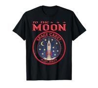 To The Moon Space Cadet Retro Rocket Astronaut EST 2026 Maglietta