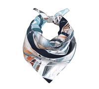 To the mysterious gateway - Sciarpa per capelli con fascia in raso stampato, per donne e uomini, sciarpa quadrata in poliestere, fascia multi-styling, sciarpa per il collo, accessorio alla moda