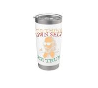 To Thine Own Self Be True.. Shakespeare in Sunglasses Hamlet Bicchiere termico in acciaio inox doppia parete