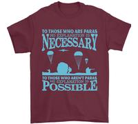 To Those Il Reggimento Paracadutisti 1 2 3 Para Uomo T-Shirt 100% Cotone