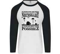 To Those The Parachute Regiment 1 2 3 Para Uomo L/S Baseball T-Shirt