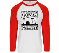 To Those The Parachute Regiment 1 2 3 Para Uomo L/S Baseball T-Shirt