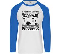 To Those The Parachute Regiment 1 2 3 Para Uomo L/S Baseball T-Shirt