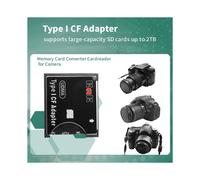 to Type I CF Adapter SDHC SDXC MMC to Standard Compact Flash Type I Thin Memory Card Converter Cardreader for Camera