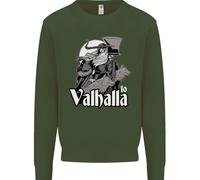 To Valhalla Guerriero Viking Odin Uomo Felpa