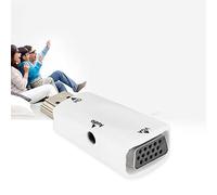 to VGA Female Adapter, Compact Gold-Plated to VGA Converter, Connects