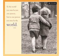 To World You May Just Be One Person Greeting Card Square Milk Range Cards