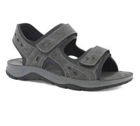TO000008 INBLU SANDALO UOMO STRAPPI COL GRIGIO SOTTOPIEDE SOFT VERA PELLE