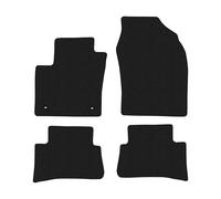 TO17-1 Set Tappetini Velluto Premium Opaco Bianco per Toyota C-HR I 2016-2023 ta