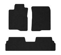 TO20-1 Set Tappetini Velluto Premium Pelle Nera per Toyota Corolla Verso I 2001-